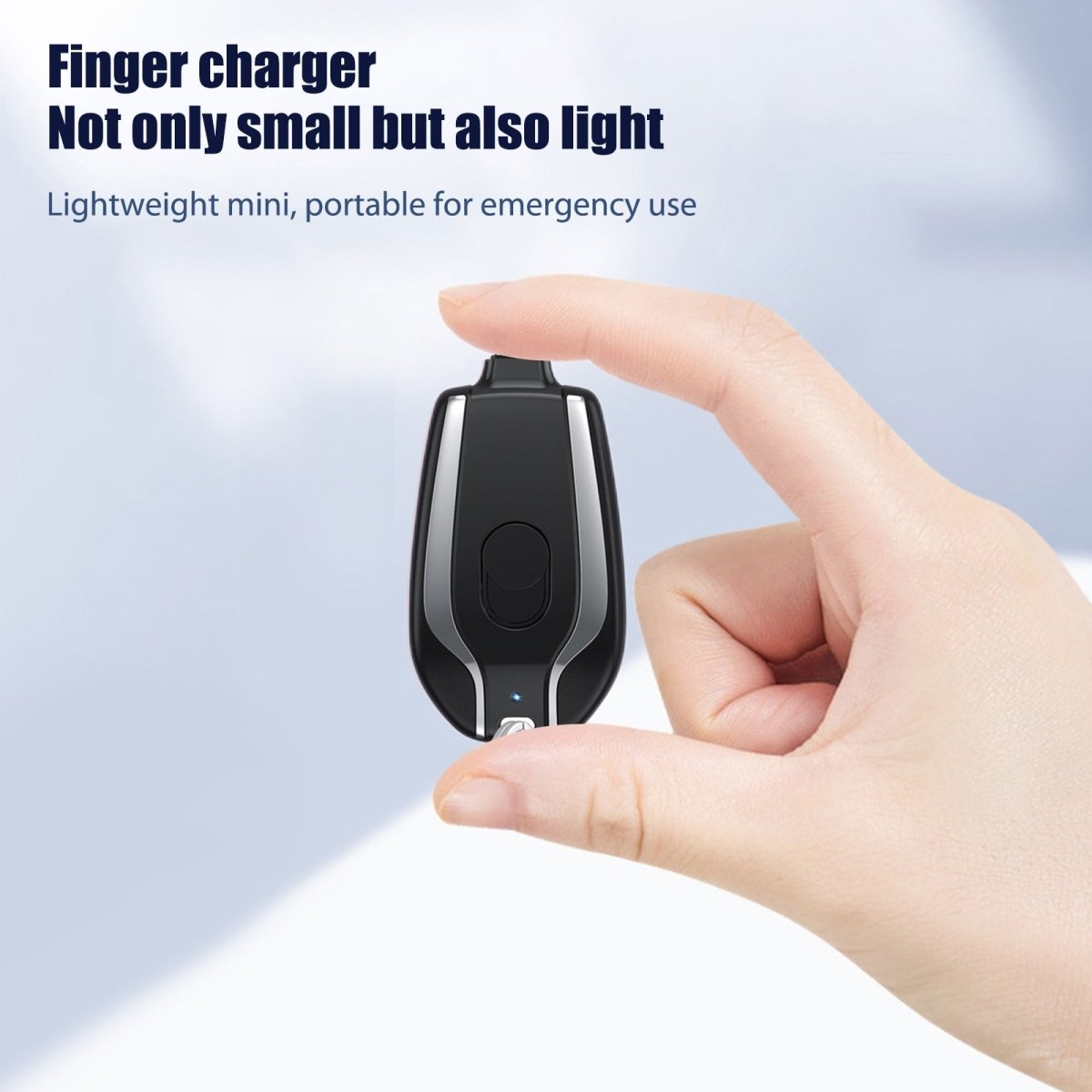 Portable Keychain Charger 1500mAh Ultra - Compact Mini Battery Pack - BUCKETEPIX